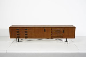 RINALDI GASTONE (1920 - 2006) : attribuito. Credenza per Rima  - Asta Asta 417 | DESIGN E ARTI DECORATIVE DEL NOVECENTO Online - Associazione Nazionale - Case d'Asta italiane