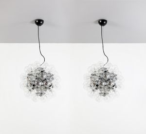 CASTIGLIONI ACHILLE (1918 - 2002) - Coppia di lampade a sospensione Taraxacum 88 per Flos