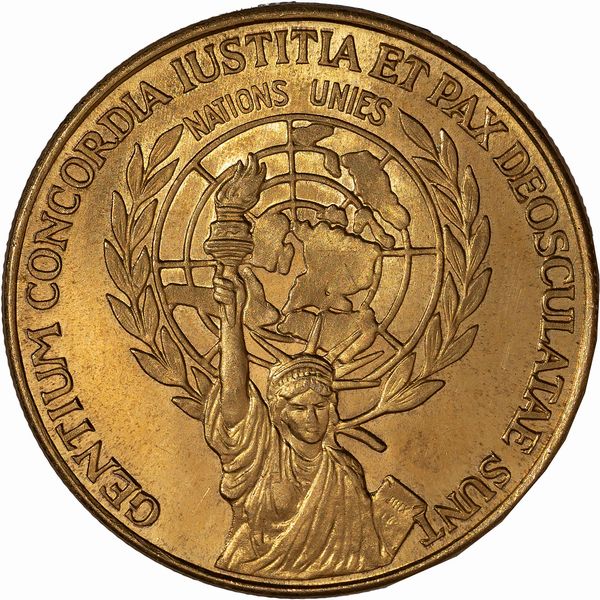 Vaticano, PAOLO VI (1963-1978) : Medaglia Paulus VI in Americam Peregrinus  - Asta Numismatica - Associazione Nazionale - Case d'Asta italiane