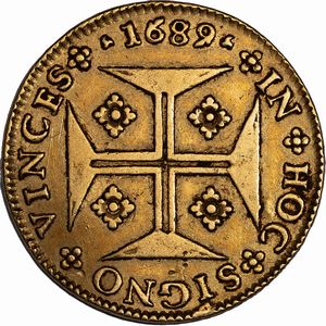 Portogallo, PEDRO II, 1683-1706 : 4.000 Reis  - Asta Numismatica - Associazione Nazionale - Case d'Asta italiane