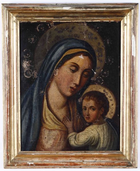 Anonimo, XX secolo Madonna con Bambino  - Asta Dipinti del XIX-XX secolo - Associazione Nazionale - Case d'Asta italiane