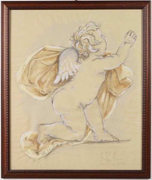 Studio di putto. XX secolo  - Asta Dipinti del XIX-XX secolo - Associazione Nazionale - Case d'Asta italiane