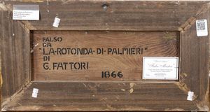 Copia da la rotonda di palmieri di G. Fattori  - Asta Dipinti del XIX-XX secolo - Associazione Nazionale - Case d'Asta italiane