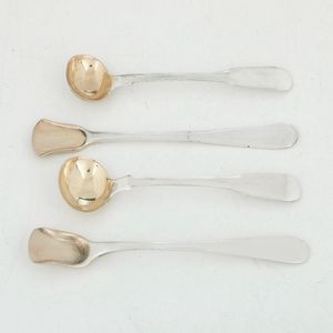 Quattro cucchiaini. Differenti manifatture ed epoche  - Asta Argenti - Associazione Nazionale - Case d'Asta italiane