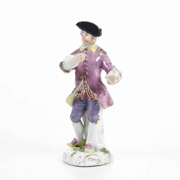 Figurina<BR>Meissen, 1750 circa  - Asta Ceramiche - Associazione Nazionale - Case d'Asta italiane