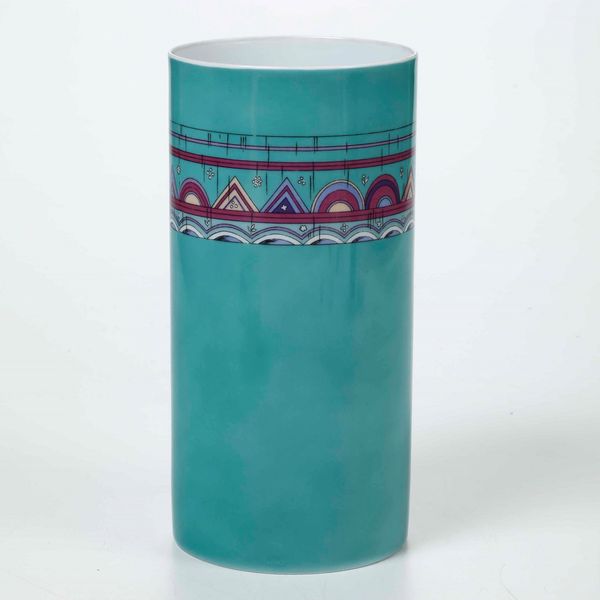 Vaso Emilio Pucci Lichterfelde<BR>Germania, Manifattura Rosenthal per Emilio Pucci, 1967 circa<BR>  - Asta Ceramiche - Associazione Nazionale - Case d'Asta italiane