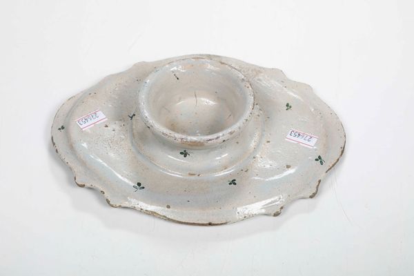 Alzatina ovale<BR>Probabilmente Lombardia XX secolo,  - Asta Ceramiche - Associazione Nazionale - Case d'Asta italiane