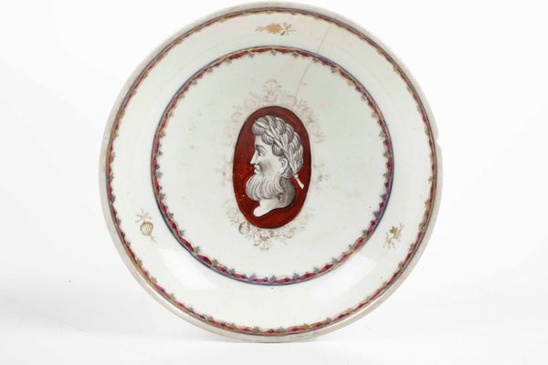 Tazza con piattino<BR>Vienna, Manifattura Imperiale, terzo quarto del XVIII secolo  - Asta Ceramiche - Associazione Nazionale - Case d'Asta italiane