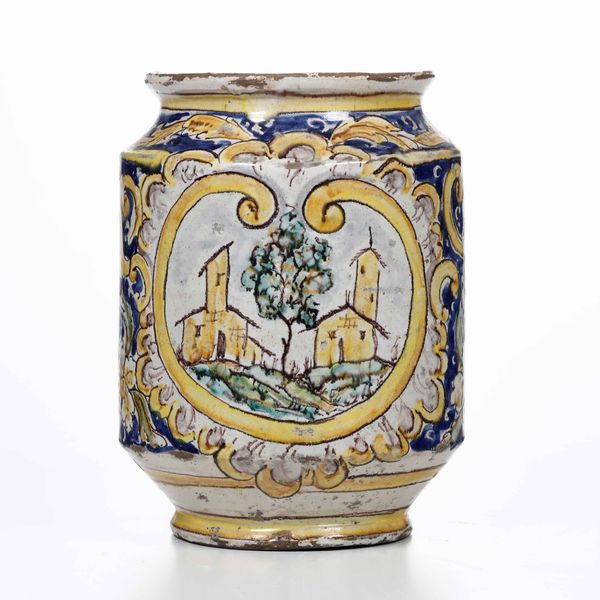 Albarello<BR>Sicilia, Caltagirone, XX secolo  - Asta Ceramiche - Associazione Nazionale - Case d'Asta italiane
