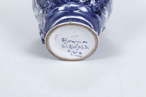 Vaso biansato<BR>Albisola Mare, XX secolo  - Asta Ceramiche - Associazione Nazionale - Case d'Asta italiane