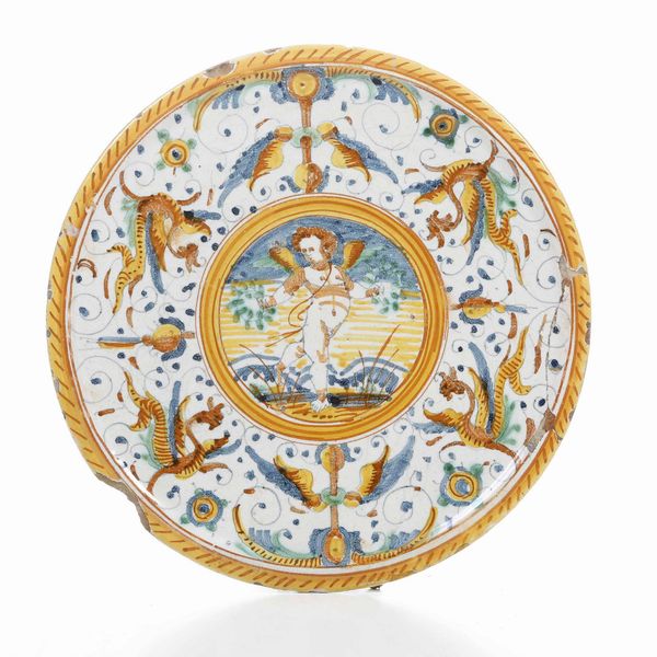 Alzatina<BR>Deruta, XVI-XVI sec  - Asta Ceramiche - Associazione Nazionale - Case d'Asta italiane