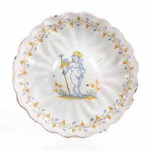 Crespina<BR>Italia centrale, probabilmente Deruta, XVII secolo  - Asta Ceramiche - Associazione Nazionale - Case d'Asta italiane