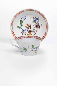 Tazza con piattino<BR>Meissen, 1816-1824  - Asta Ceramiche - Associazione Nazionale - Case d'Asta italiane