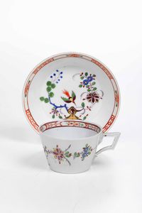 Tazza con piattino<BR>Meissen, 1816-1824  - Asta Ceramiche - Associazione Nazionale - Case d'Asta italiane