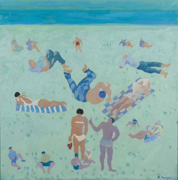 MANGINI ATTILIO (1912 - 2004) : Spiaggia in Liguria.  - Asta Asta 418 | ARTE MODERNA E CONTEMPORANEA Online - Associazione Nazionale - Case d'Asta italiane