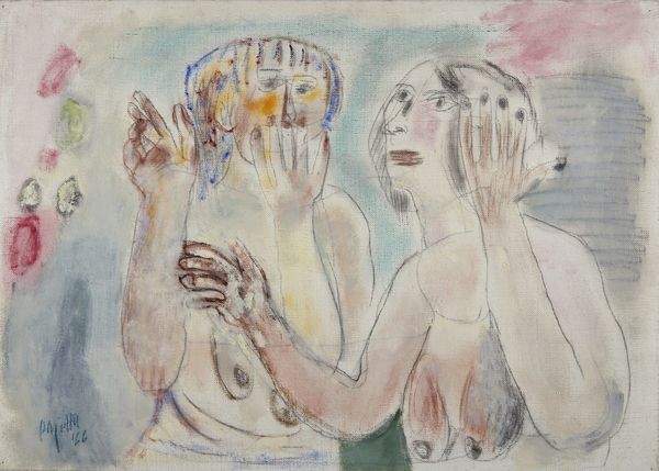 PAJETTA GUIDO PAOLO (1898 - 1987) : Donne spaventate.  - Asta Asta 418 | ARTE MODERNA E CONTEMPORANEA Online - Associazione Nazionale - Case d'Asta italiane