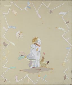 ALINARI LUCA (n. 1943) : Bambina con gallina.  - Asta Asta 418 | ARTE MODERNA E CONTEMPORANEA Online - Associazione Nazionale - Case d'Asta italiane