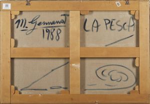 GERMANA' MIMMO (1944 - 1992) : La Pesca.  - Asta Asta 418 | ARTE MODERNA E CONTEMPORANEA Online - Associazione Nazionale - Case d'Asta italiane