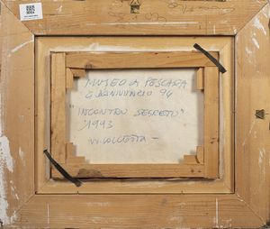 COCCETTA WALTER (n. 1951) : Incontro segreto.  - Asta Asta 418 | ARTE MODERNA E CONTEMPORANEA Online - Associazione Nazionale - Case d'Asta italiane