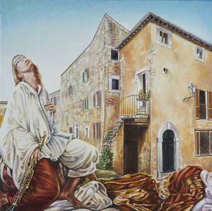 NARDONI SERGIO (n. 1947) : Castagneto Carducci negli occhi.  - Asta Asta 418 | ARTE MODERNA E CONTEMPORANEA Online - Associazione Nazionale - Case d'Asta italiane