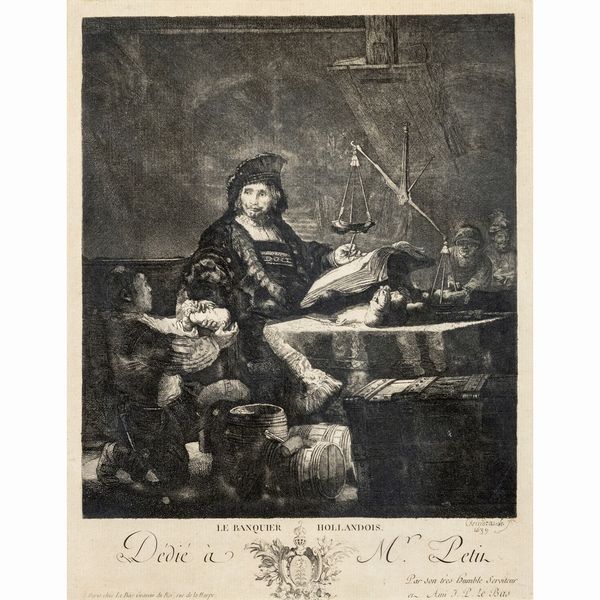 Stampa da Rembrandt Harmenszoon van Rijn  - Asta Asta a Tempo Web Only - Associazione Nazionale - Case d'Asta italiane