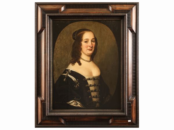 Ritratto di Mme Stone Laly, da Gerrit van Honthorst  - Asta Due collezioni pisane - Associazione Nazionale - Case d'Asta italiane