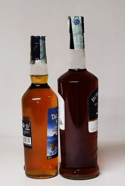 Bowmore Enigma 12 years, Talisker Skye, Scotch Whisky Single Malt Islay  - Asta Sunset Spirits - Associazione Nazionale - Case d'Asta italiane