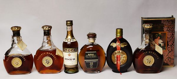 Brandy Italiano, Vecchia Romagna, Stock 84, Villa Cardea  - Asta Sunset Spirits - Associazione Nazionale - Case d'Asta italiane