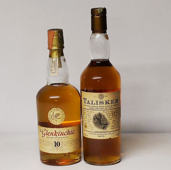 Talisker, Glenkinckie 10 Years Old, Scotch Whisky Malt  - Asta Sunset Spirits - Associazione Nazionale - Case d'Asta italiane