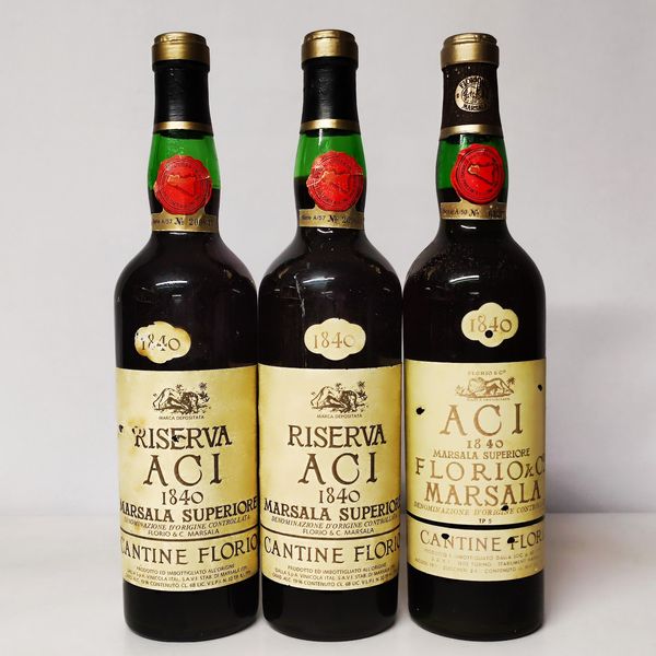 Florio Aci 1840, Marsala Superiore  - Asta Sunset Spirits - Associazione Nazionale - Case d'Asta italiane