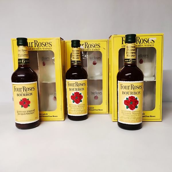 Four Roses 6 Years, Kentucky Straight Bournon  - Asta Sunset Spirits - Associazione Nazionale - Case d'Asta italiane