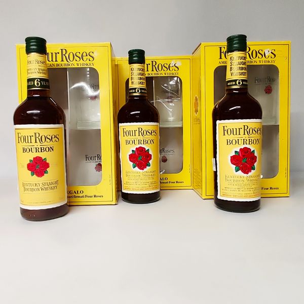 Four Roses 6 Years, Kentucky Straight Bournon  - Asta Sunset Spirits - Associazione Nazionale - Case d'Asta italiane