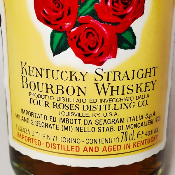 Four Roses 6 Years, Kentucky Straight Bournon  - Asta Sunset Spirits - Associazione Nazionale - Case d'Asta italiane