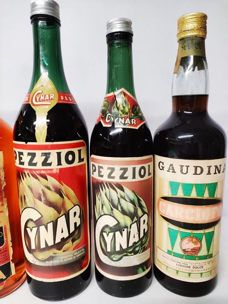 Gaudina, Select Pilla, Cynar, Liquori Italiani  - Asta Sunset Spirits - Associazione Nazionale - Case d'Asta italiane