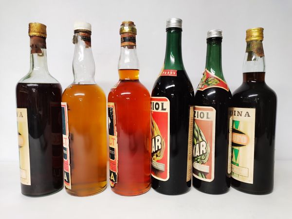 Gaudina, Select Pilla, Cynar, Liquori Italiani  - Asta Sunset Spirits - Associazione Nazionale - Case d'Asta italiane