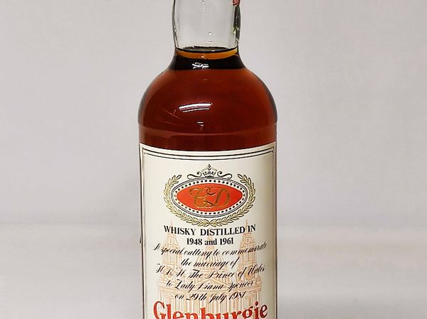 Glenburgie Royal Marriage 1948 And 1981, Highland Malt Whisky  - Asta Sunset Spirits - Associazione Nazionale - Case d'Asta italiane