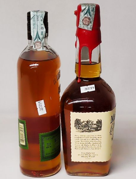 Maker's Mark, Bulleit 95 Rye, Bourbon Whiskey  - Asta Sunset Spirits - Associazione Nazionale - Case d'Asta italiane