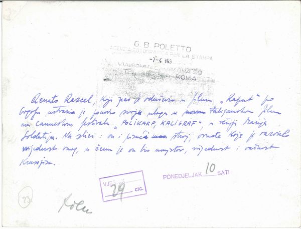 Giovanni Battista Poletto : Renato Rascel  - Asta Fotografia - Associazione Nazionale - Case d'Asta italiane