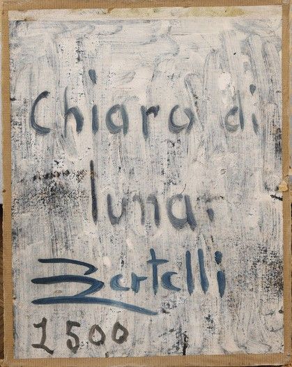 Flavio Bertelli (San Lazzaro, 1865  Rimini, 1941) Chiaro di luna  - Asta Opere del XIX e XX secolo - Associazione Nazionale - Case d'Asta italiane