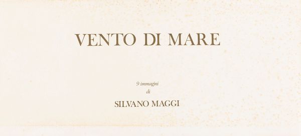 Silvano Maggi : Vento di mare  - Asta Fotografia - Associazione Nazionale - Case d'Asta italiane