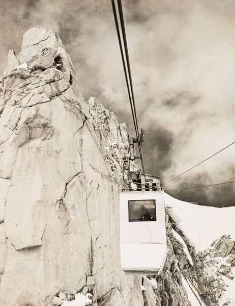 Aldo Moisio : Monte Bianco, viaggio inaugurale della cabinovia  - Asta Fotografia - Associazione Nazionale - Case d'Asta italiane