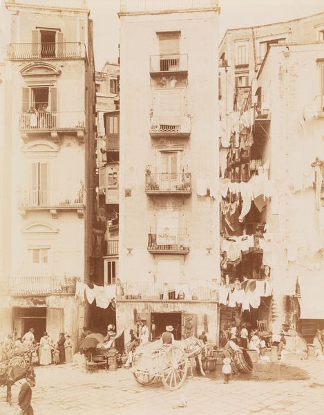 Alinari : Napoli, strada di S. Lucia  - Asta Fotografia - Associazione Nazionale - Case d'Asta italiane