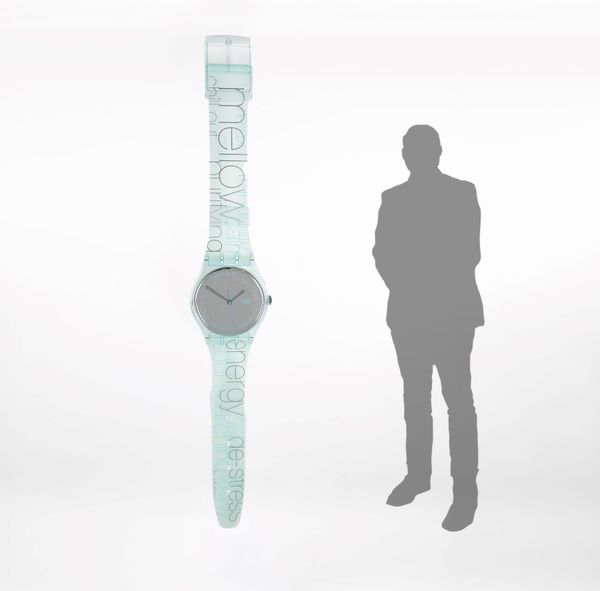 Swatch : Maxi orologio da parete - Silence (S202)  - Asta Swatch  - Associazione Nazionale - Case d'Asta italiane