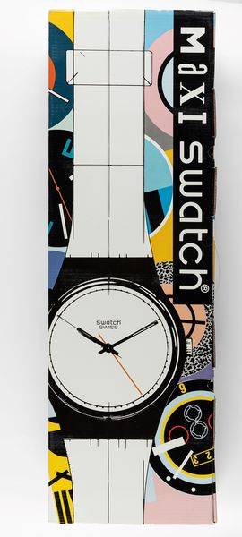 Swatch : Maxi orologio da parete - Silence (S202)  - Asta Swatch  - Associazione Nazionale - Case d'Asta italiane