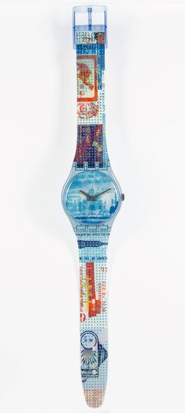Swatch : Maxi orologio da parete - Taj Mahal  - Asta Swatch  - Associazione Nazionale - Case d'Asta italiane