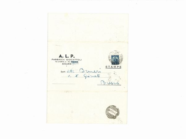 Catalogo A.L.P. - Fabbrica Giocattoli  - Asta Giocattoli d'Epoca - Associazione Nazionale - Case d'Asta italiane