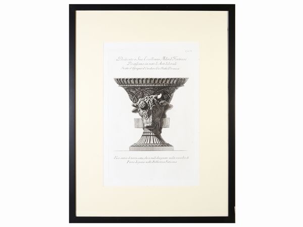 Vasi antichi, Da Giovanni Battista Piranesi  - Asta Deballage. Occasioni all'asta - Associazione Nazionale - Case d'Asta italiane