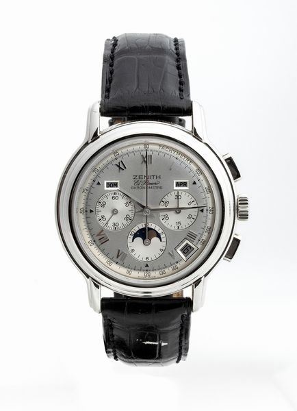 ZENITH EL PRIMERO CHRONOMASTER: Calendar Moonphase full set, ref. 01.0240.410  - Asta Gioielli, orologi, argenti e penne - Associazione Nazionale - Case d'Asta italiane