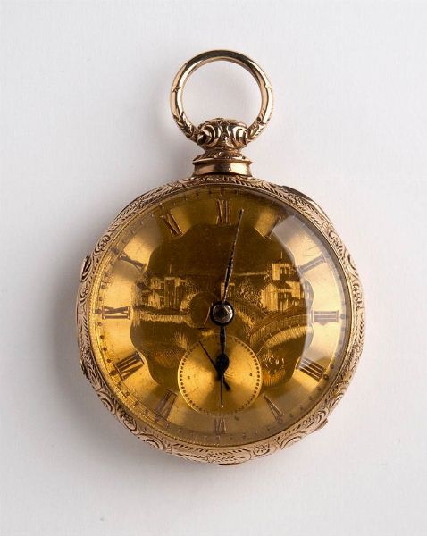 JOSEPH JOHNSON: Orologio da tasca georgiano inglese in oro 18k - Liverpool 1820-1830  - Asta Gioielli, orologi, argenti e penne - Associazione Nazionale - Case d'Asta italiane