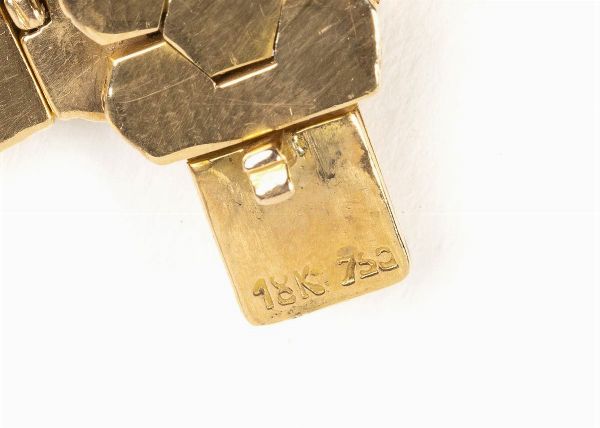 Collana trasformabile in oro e diamanti - anni '40  - Asta Gioielli, orologi, argenti e penne - Associazione Nazionale - Case d'Asta italiane